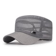 thumbnail image 2 of LiuXxxx Summer Quick-Dry Breathable Mesh Baseball Caps for Men Women Outdoor Sunscreen Fishing Tennis Running Camping Travel Daily Light Gray, 2 of 3