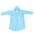 thumbnail image 2 of Chubasquero transparente desechable para acampar al aire libre, 5 uds., chubasquero colorido (azul), 2 of 8
