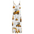 thumbnail image 3 of Excavator Construction Vehicle Truck Fine Art Sleeveless Dress Summer Dress Woman 2025, 3 of 6