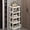 White, variant on Bamboo Shoe Rack 17 Tier- Vertical Shoe Rack for Small Spaces, Tall Narrow Shoe Rack Organizer for Closet Entryway Corner Garage and Bedroom,Skinny Shoe Shelf with Free Stackable DIY