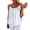 White Tops, variant on Htigea Womens Spaghetti Strap Tank Tops Chiffon Sleeveless Ruffle Flowy Tanks Casual Loose Fit Summer Tees Black S