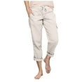 thumbnail image 5 of Women's Cargo Capris Hiking Pants Lightweight Quick Dry Elastic Waist Outdoor Capris Summer Casual Loose Fit Capris with Pockets, 5 of 5