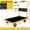 Yellow - 700 lbs, variant on Heavy-Duty Foldable Platform Hand Truck, 360° Swivel Wheels Flatbed Trolley, Metal Frame All-Terrain Cart for Moving Loading Indoor Outdoor Residential Site Storage