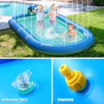 thumbnail image 2 of Cojín de aspersor inflable delfín para niños, 170x65x103cm de tamaño, 2 of 5