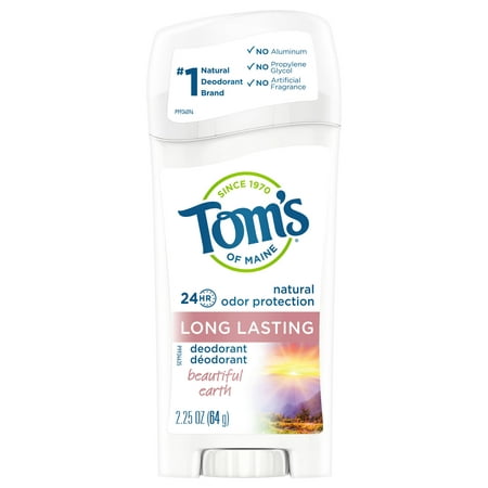 Tom's of Maine Long Lasting Natural Deodorant, Beautiful Earth, (Best Natural Deodorant Australia)