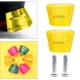 thumbnail image 3 of Paquete de 2 Patines de freno Sunnimix Patines Pastilla de freno Amarillo, 3 of 8