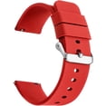 thumbnail image 1 of KOMI Bracelets de Montre en Silicone, Libération Rapide, Bracelets de Remplacement en Caoutchouc Souple de Qualité Supérieure pour Hommes et Femmes 18 mm Rouge, 1 of 5