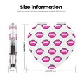 thumbnail image 3 of Qekee Monster High Print Compact Makeup Mirror Folding Mini Pocket Mirror Portable Hand Mirror Double-Sided 2 x 1x Magnification for Woman Girls-Heart Shape, 3 of 9