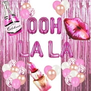 Lingerie Party Decorations - Pink Lingerie Ooh La La Balloons for Bridal Shower and More