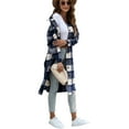thumbnail image 3 of Fantaslook Flannel Shirts for Women Button Up Plaid Shirt Long Pocketed Shacket Jacket Coat, 3 of 7