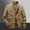 77#Camel, variant on Men's Jacket Casual Windproof Bomber Jackets Full Zip Windbreaker Jackets Warm Winter Padded Coats Bomber Jackets Men Zipper Jacket Multipocket Warm Workwear Coat Long Sleeve Hoodless Casual Outwear