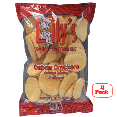Lily's Crackers Cuban Galletas Cubanas 8 oz (226 gr) 4 Pack