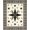 Brown Black White, Pattern 14, variant on ODIKA Door Vintage Plank Plaid Frame Retro Panel Farmhouse Border Motif for Home Office, Gaming Room, Under Desk, Non-Slip Chair-Friendly