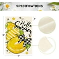 thumbnail image 5 of Hello Summer Garden Flag 12x18 Inch Double Sided Outside, Lemon Bee Rustic Seasonal Yard Outdoor Flag, 5 of 6
