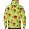 thumbnail image 7 of Cauagu Sunflower Leaves for Men's Pullover Hooded Sweatshirt Athletic Casual Hoodie Aautumn Hoodie Sweatshirt for Men Pullover Casual Hooded Sweatshirt-4X-Large, 7 of 7