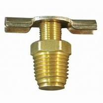 Weatherhead Drain Cock,1/4",Brass,MNPT 6D910