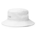 thumbnail image 2 of Clishirt Adult Unisex Embroidered White Fish Cotton White Bucket Hat, 2 of 4