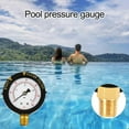 Portable 060 Psi Pool Filter Pressure Gauge IP67 Waterproof Widely