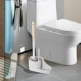 thumbnail image 1 of Brosse pour Cuvette de Toilette et avec Deux Types de Têtes de Brosse Brosse Rigide et Brosse à Fente avec Tablette Brosse pour Cuvette de Toilette Nettoie Chaque Coin de la Toilette, 1 of 6