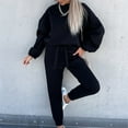 thumbnail image 5 of MSJUHEG Sweatpants Women Pants For Women Tracksuit Autumn Winter New Able Solid Color Sweater Pants Two Piece Set Cargo Pants Women Black M, 5 of 9