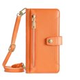 thumbnail image 1 of IPhone 15 Pro Max Flap Crossbody Case, Blue with Long Shoulder Strap and Short Wrist Strap Multifunctional Phone Case, 1 of 5