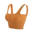 thumbnail image 3 of LAVA Women Padded Crop Top Bra Comfy Cami Sport Bra for Yoga Running Workout (Yellow, S/M), 3 of 12