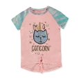 thumbnail image 1 of Dreamstar Toddler Unicorn Raglan Flip-Sequin T-Shirt - Pink, 3t, 1 of 2