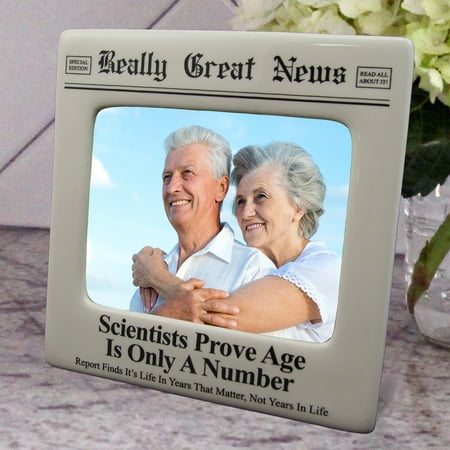 Really Great News Funny Newspaper Picture Frame 4x5 Photo Birthday Age Gag (The Best Funny Photos)
