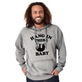 thumbnail image 5 of Hang In There Sloth Encouragement Hoodie Sweatshirt Women Men Brisco Brands X, 5 of 6