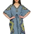 thumbnail image 4 of Moomaya Caftan pour Dames Tenue de Détente des Fêtes Robe Maxi Robes Africaines pour Femmes, 4 of 6