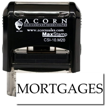Self-Inking Mortgages Stamp with Green Ink