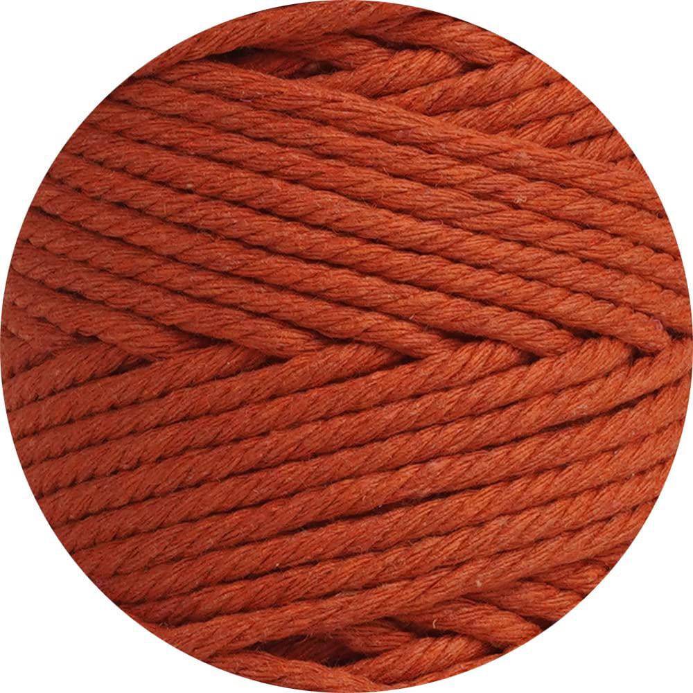 Noanta NOANTA Orange Macrame Cord 4mm x 109yards, Colored Macrame Rope,  Cotton Cord Macrame Yarn, Colorful Cotton Craft Cord for Wall H