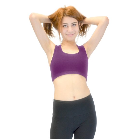 Vivian's Fashions Top - Crop Top, Racer Back, 2 Layers