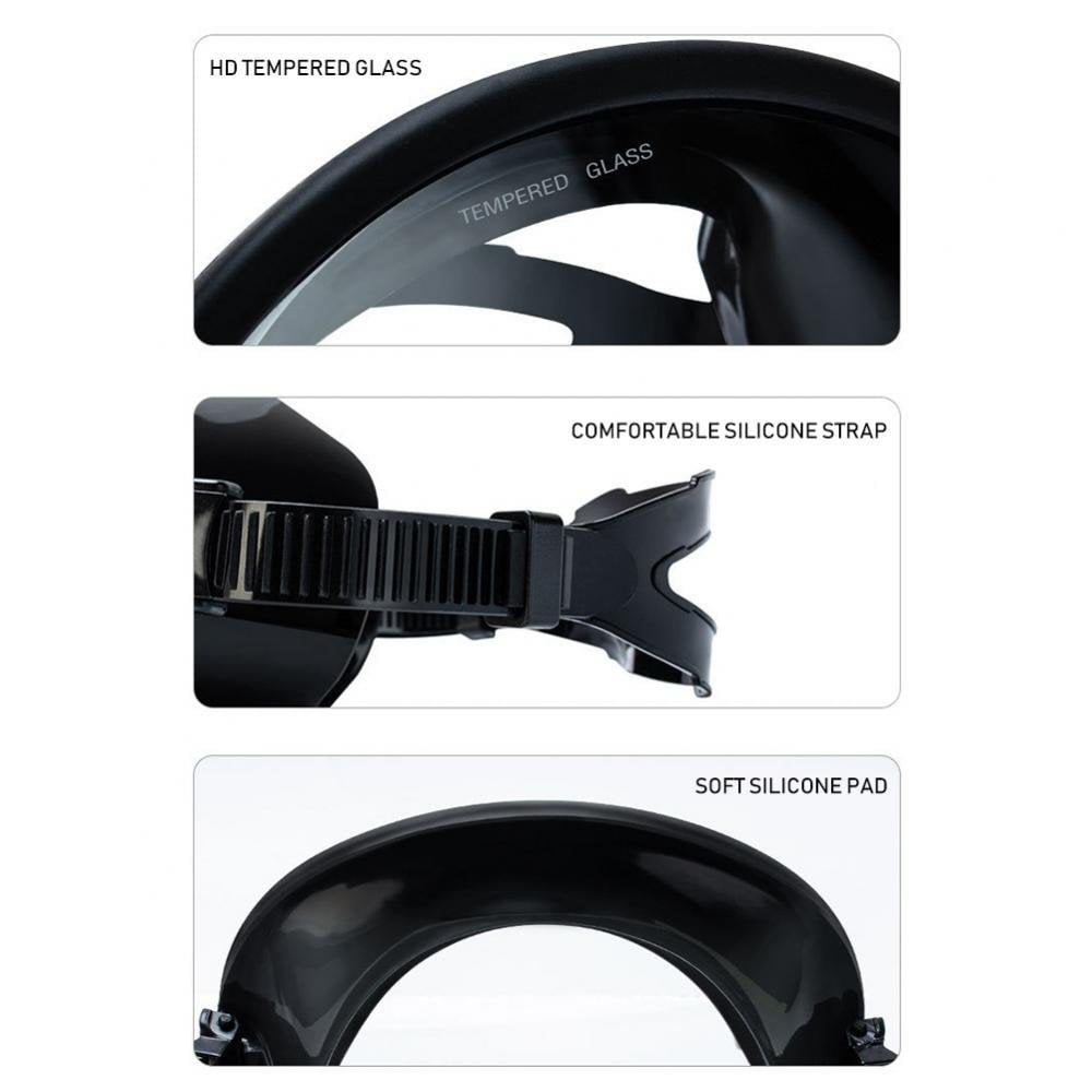 PENGXIANG Oval Single Lens Mask 180 Panoramic View Dive