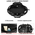thumbnail image 3 of Black Halloween Witchy Symbols Travel Tote Bags for Women Carry On,Large Weekender Bags for Women Travel,Multi Functional Duffle Bag for Work,Shopping,Sports, 3 of 5