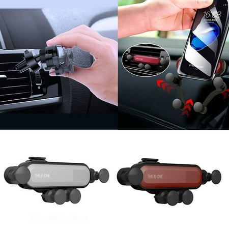 Support Car Smartphone Auto Air Vent Grip Gravity Phone Holder Universal Smartphone Cell Phone Support Stand Car Phone Bracket ()