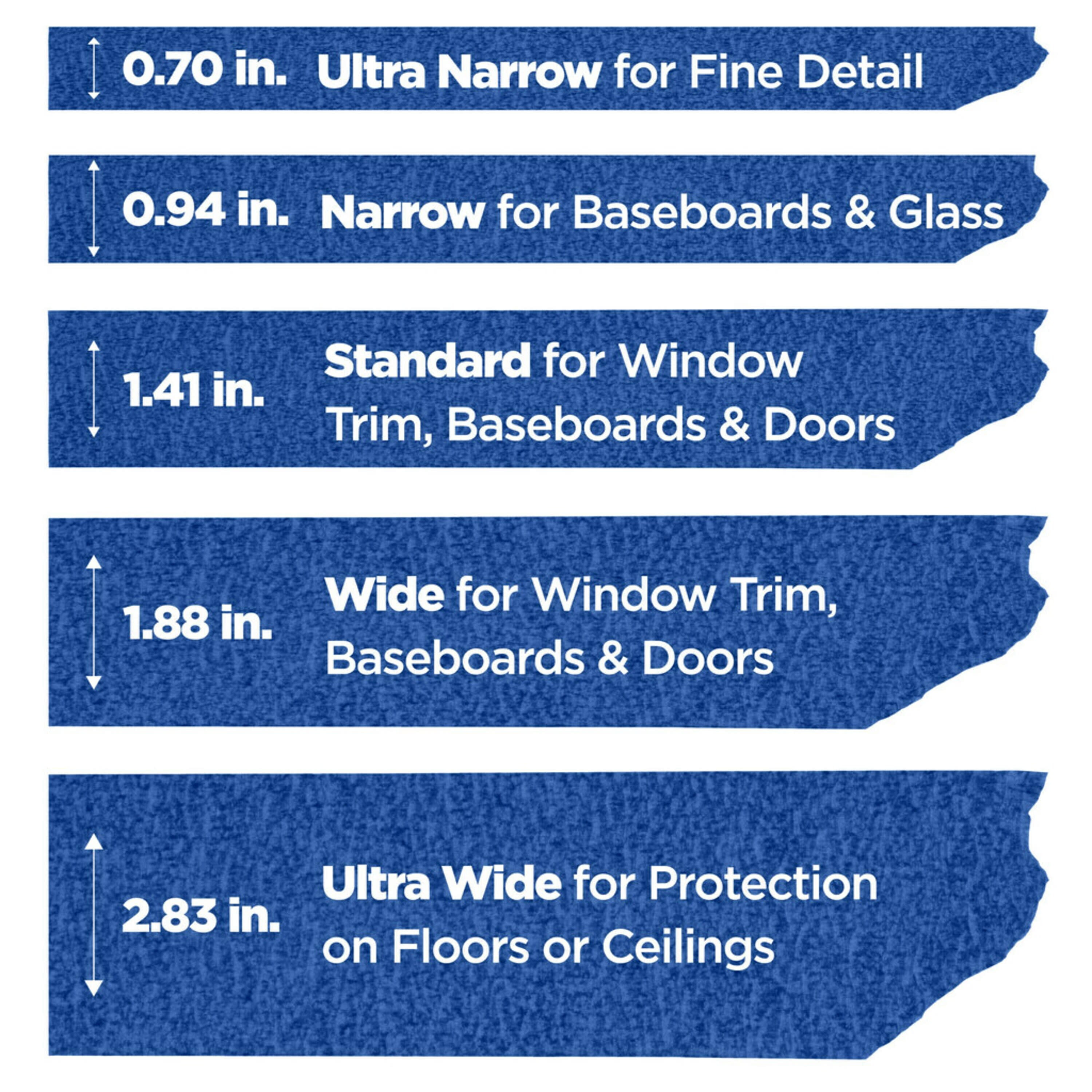 ScotchBlue WALLS + WOOD FLOORS Painter's Tape, .94 in x 60 yd 3M  2080EL-24B-N, 70-0069-2394-3