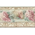 thumbnail image 4 of Trimz Lilacs Southern Charm Wallpaper Border - Floral Wall Décor - Light Pink, Beige Green - 15' L x 10.25" W - Kitchen Wall Border, 4 of 5