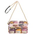 thumbnail image 2 of FORMRS Women Crossbody Purse with Chain Strap Vegan Leather Shoulder Handbag, Watercolor Jam, 2 of 7