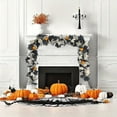 thumbnail image 4 of Boovnll 5.8Ft Halloween Garland, Artificial Maple Leaves Pumpkin Garland Hanging Halloween Garland for Mantle Halloween Indoor Outdoor Fireplace Party Decor, Halloween Decorations, 4 of 6