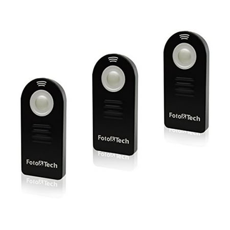 Foto&Tech 3 PCS FTML-L3 Wireless Remote f/ Nikon D750 D5300 D610 D7100 D3400 D3300 D3200 D5200 D5100 D5000 D7000 D60 D80 D90 D600/CoolPix P7800 P7000 P7100 N65 N75 8400 8800/Nikon 1 J1/1 J2/1 V1 V2 V3