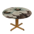 thumbnail image 3 of JEUXUS  Rustic Daisy Tablecloth Round Vintage Sunflowers on Wooden Board Circular Table Cover Shabby Chic Flower Barnwood Table Cloth Washable for Dining Kitchen Parties Cabin Farmhouse Decor, 3 of 7