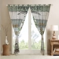 thumbnail image 4 of Farmhouse Country Floral Cotton Flower 30%-50% Blackout Curtains,Rustic Wooden Plank Cottage Lodge Cabin Curtains & Drapes Garden Windmill Decor,Retro Barn House Room Decor,Watercolor, 4 of 6