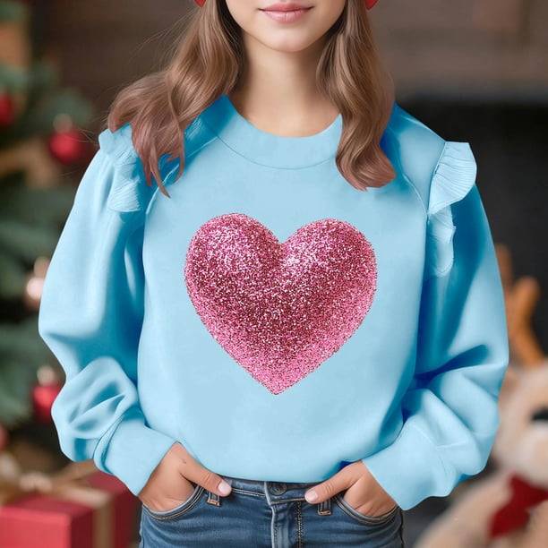 Vestido de verano para niña con estampado de flores de Pascua, manga corta, bolsillos con volantes y cuello redondo, top de poliéster