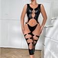 thumbnail image 2 of Gibobby Conjunto de lencería Ropa Interior Divertida para Mujer, Escote En V Profundo, Encaje Sexy, Vestido Transparente, Vestido para Conjuntos De Lencería(Negro, G), 2 of 5