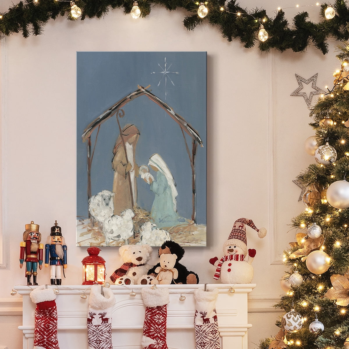 Twilight Nativity Family- Gallery Wrapped Canvas