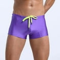 thumbnail image 3 of IYTR Men's Swim Trunks Quick Dry Drawstring Swimwear Beach Shorts Purple XL, 3 of 3