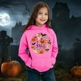 Boys Girls Halloween Hooded Shirt Halloween Pattern Long Sleeve