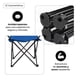thumbnail image 3 of Silla Plegable de Camping Reforzada Con Portavasos y Bolsa de Transporte Color Azul Cyan, 3 of 6