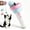 White, variant on Automatic Cat Teaser Launcher, Electric Interactive Toy with Retractable Rope & Fuzzy Ball for Indoor Cat Exercise